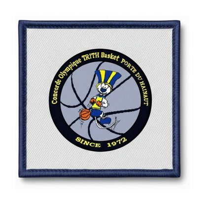 Patch brodé CO Trith Basket Porte du Hainaut Basketball logo