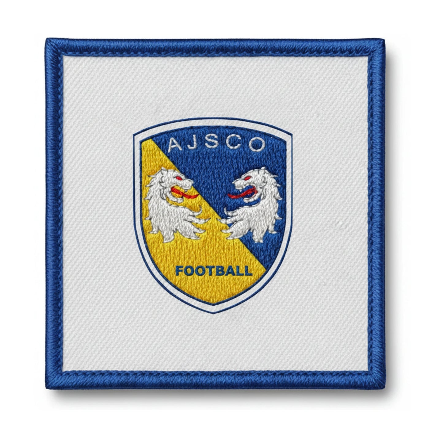 Patch brodé AJS de Colleville Montgomery et de Ouistreham Fb Football logo