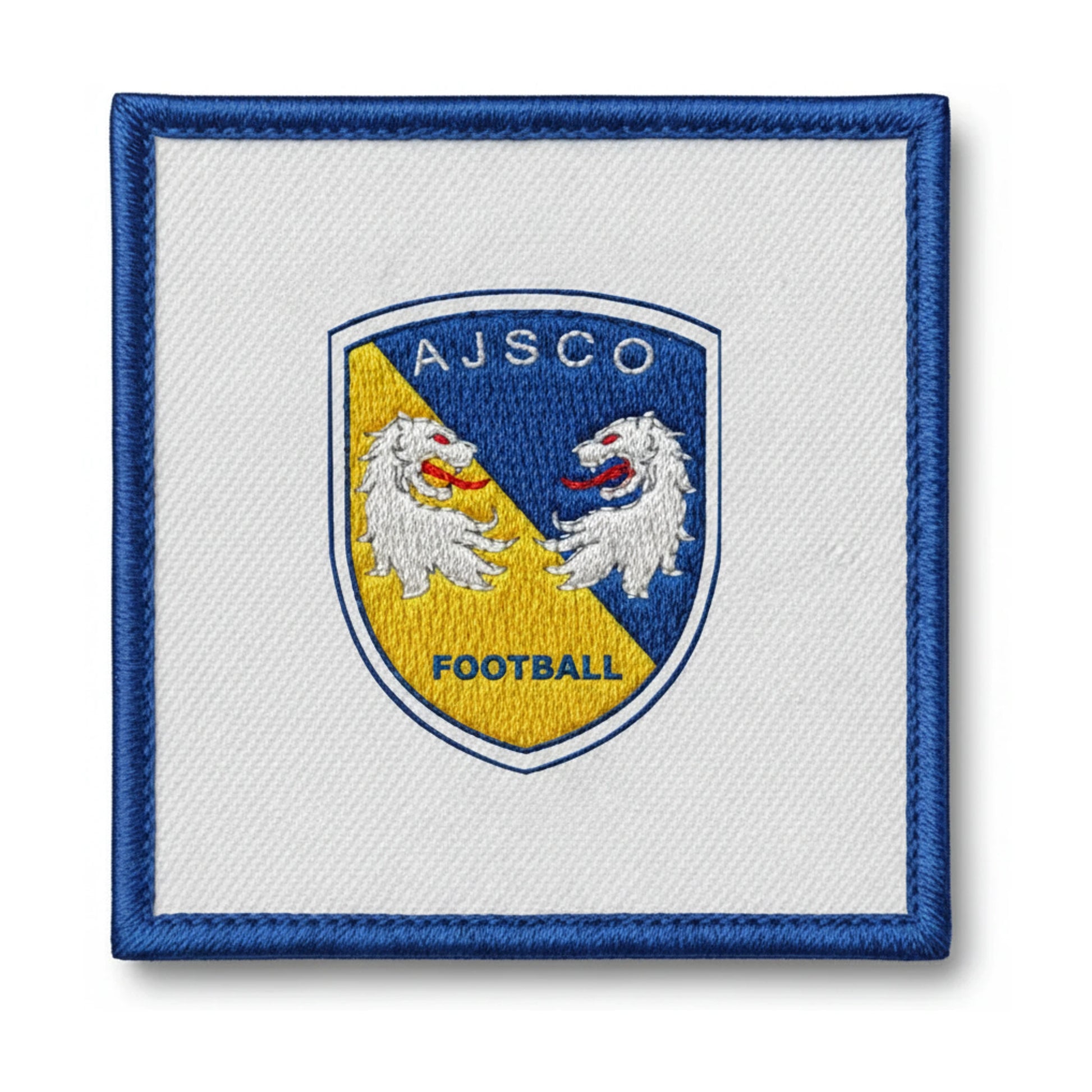Patch brodé AJS de Colleville Montgomery et de Ouistreham Fb Football logo