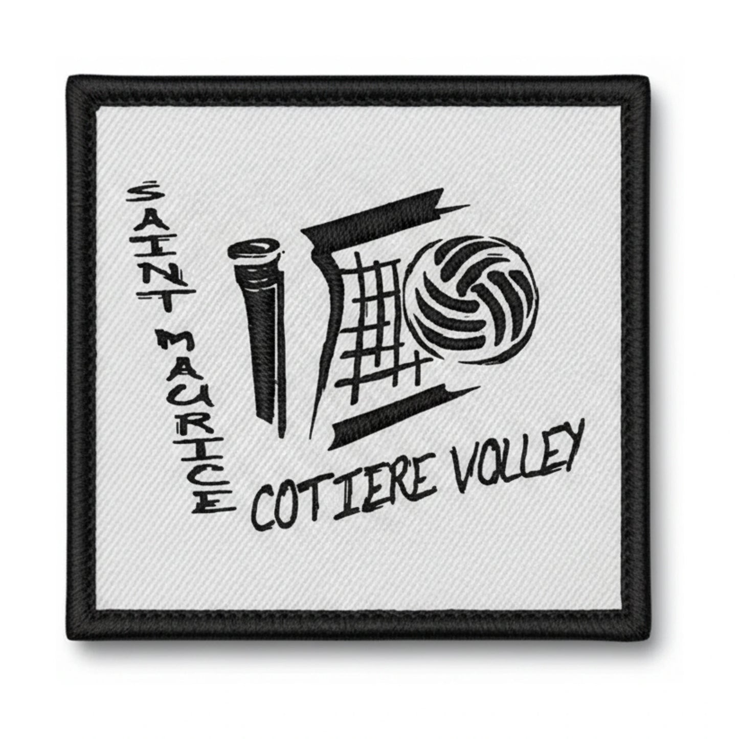 Patch brodé ST MAURICE COTIERE VOLLEY BALL Volley logo