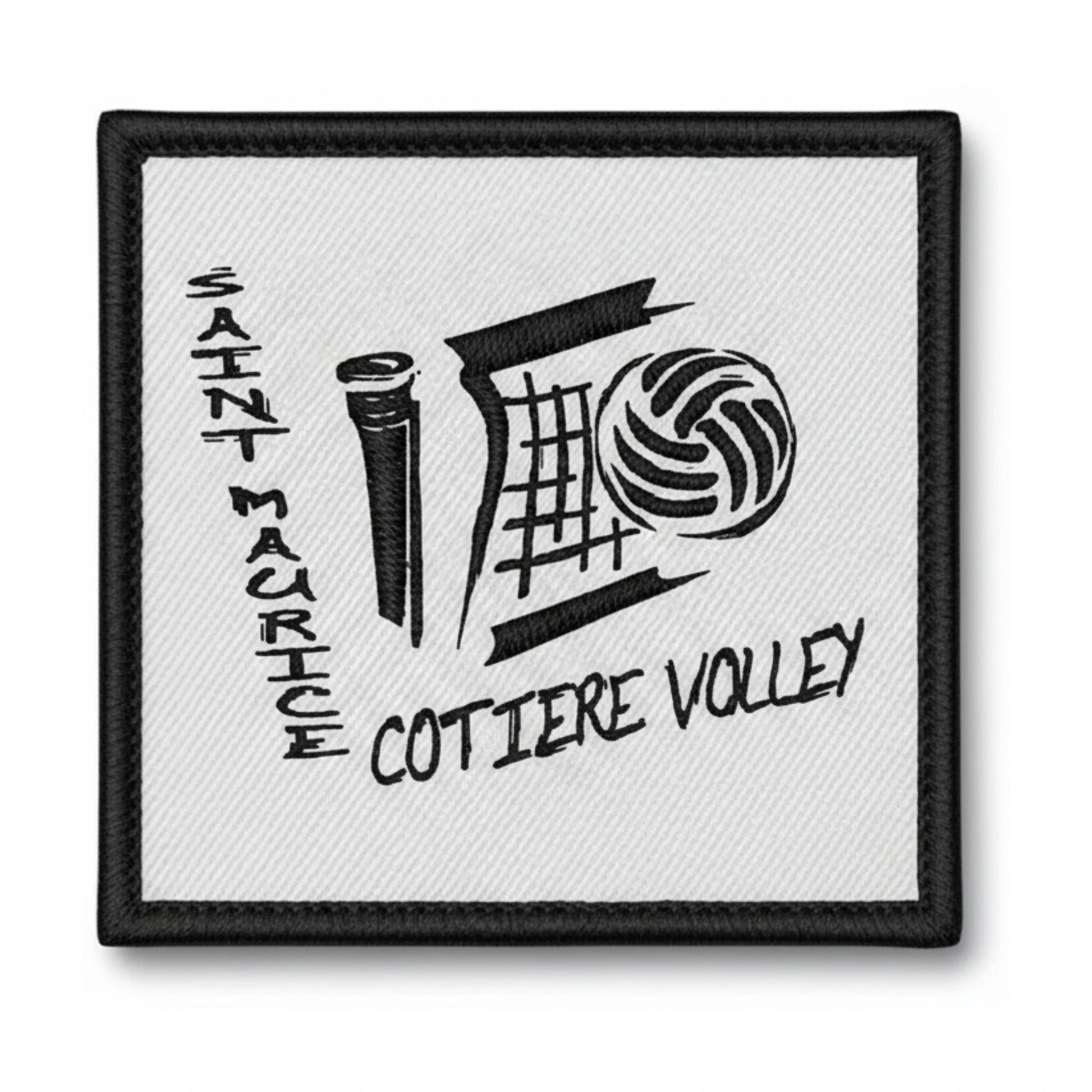 Patch brodé ST MAURICE COTIERE VOLLEY BALL Volley logo