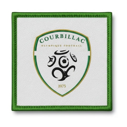Patch brodé OLYMPIQUE FOOTBALL COURBILLAC Football logo