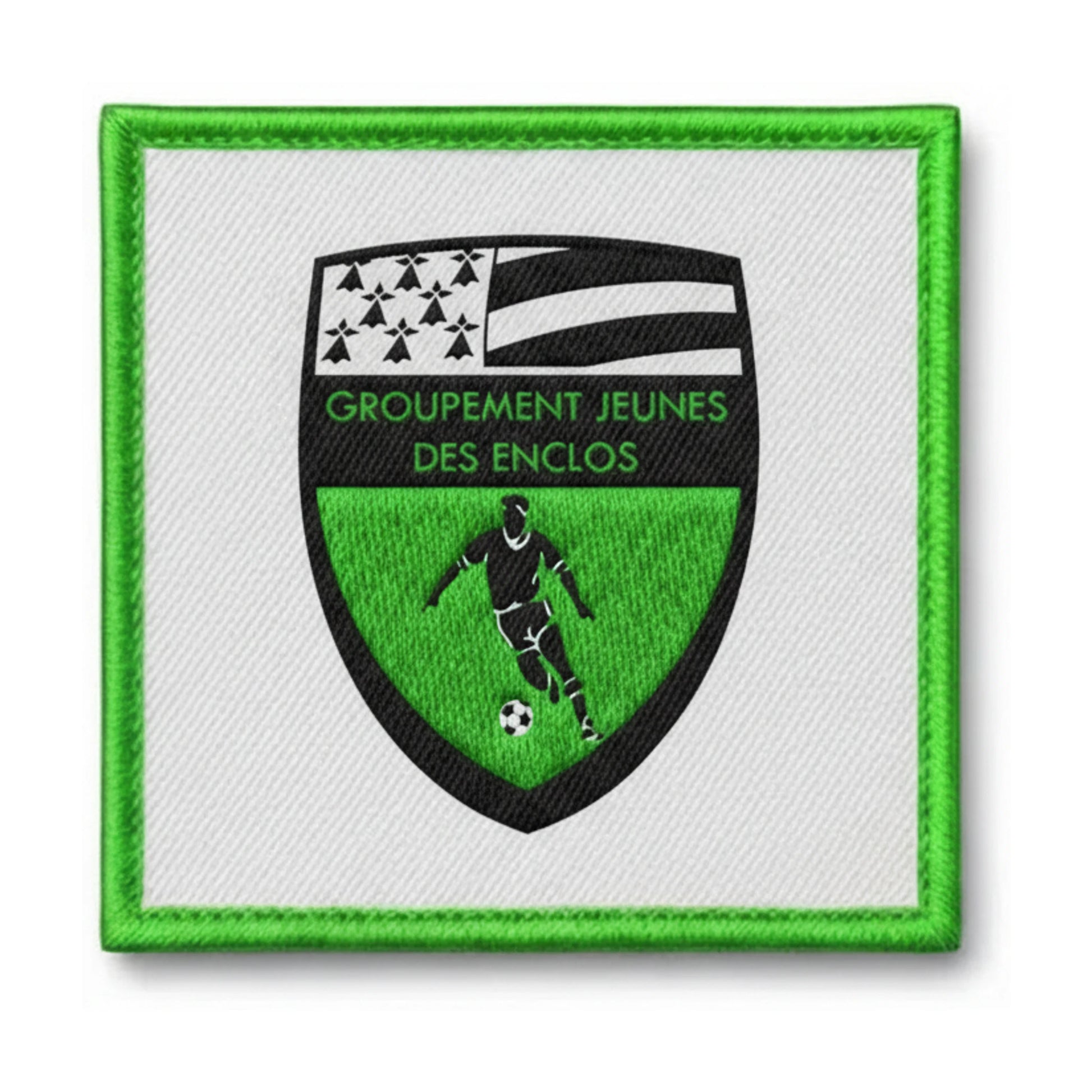 Patch brodé Gj Des Enclos Sizun Football logo