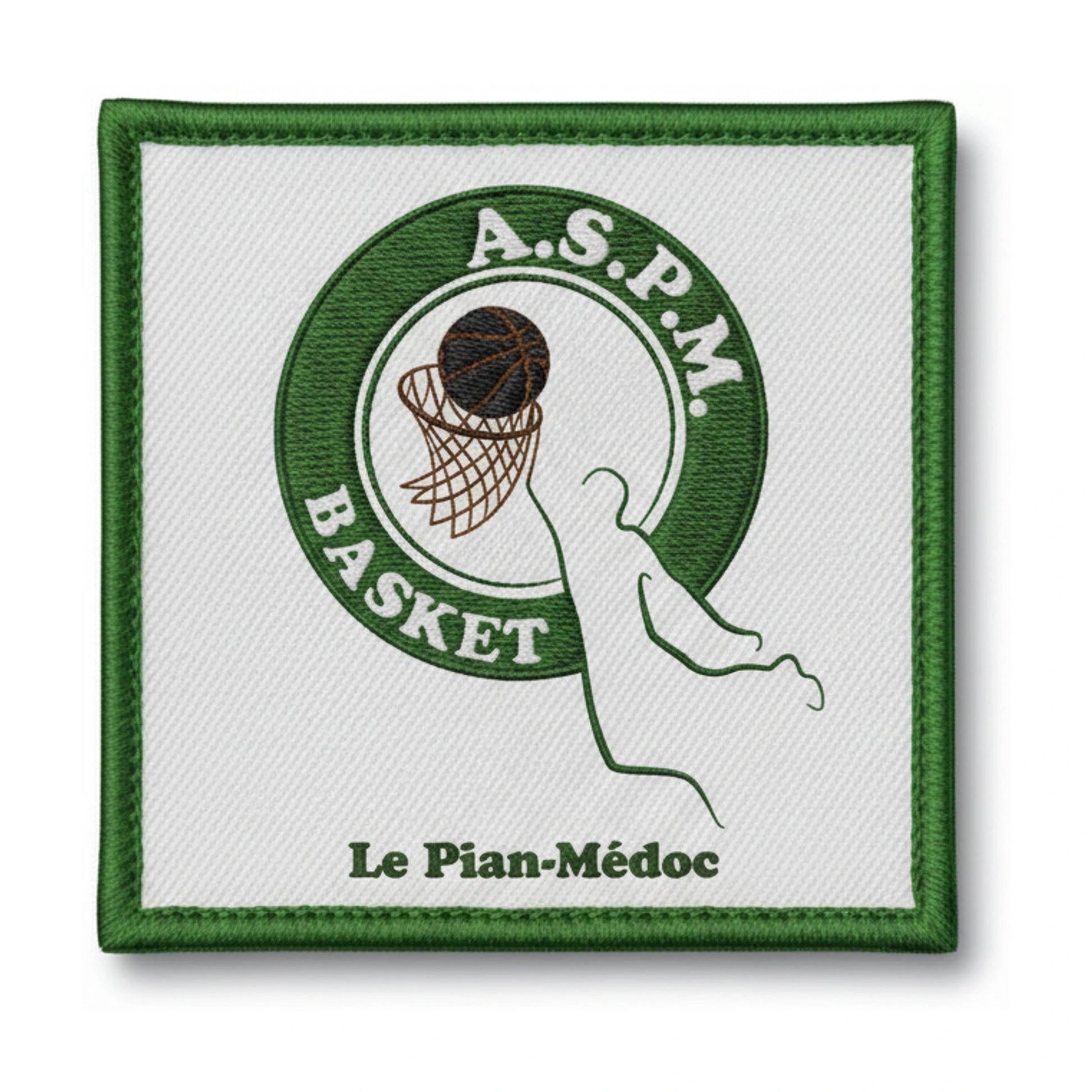 Patch brodé AS Pian Medoc Basket Basketball logo