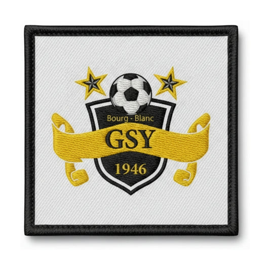 Patch brodé GAS ST YVES BOURG BLANC Football logo