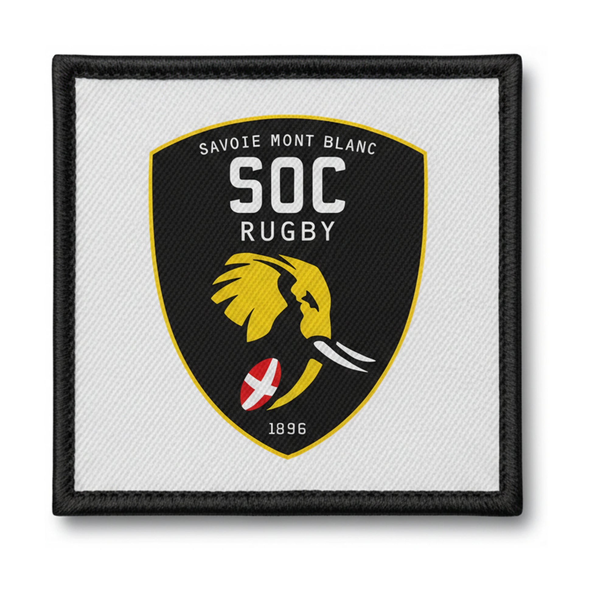 Patch brodé Stade Olympique Chamberien Rugby Savoie Mont-blanc Rugby logo