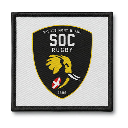 Patch brodé Stade Olympique Chamberien Rugby Savoie Mont-blanc Rugby logo