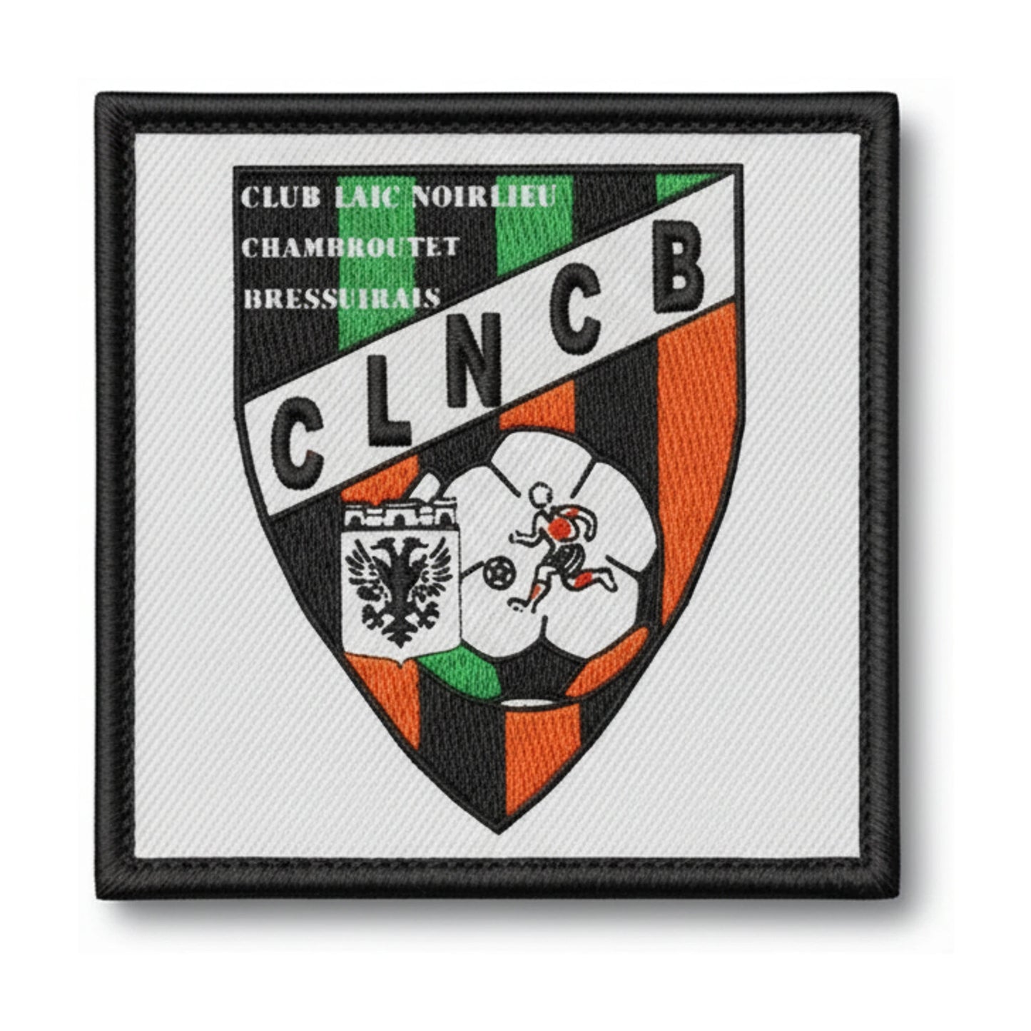 Patch brodé C.LAIQ.NOIRLIEU CHAMBROUTET BRES Football logo