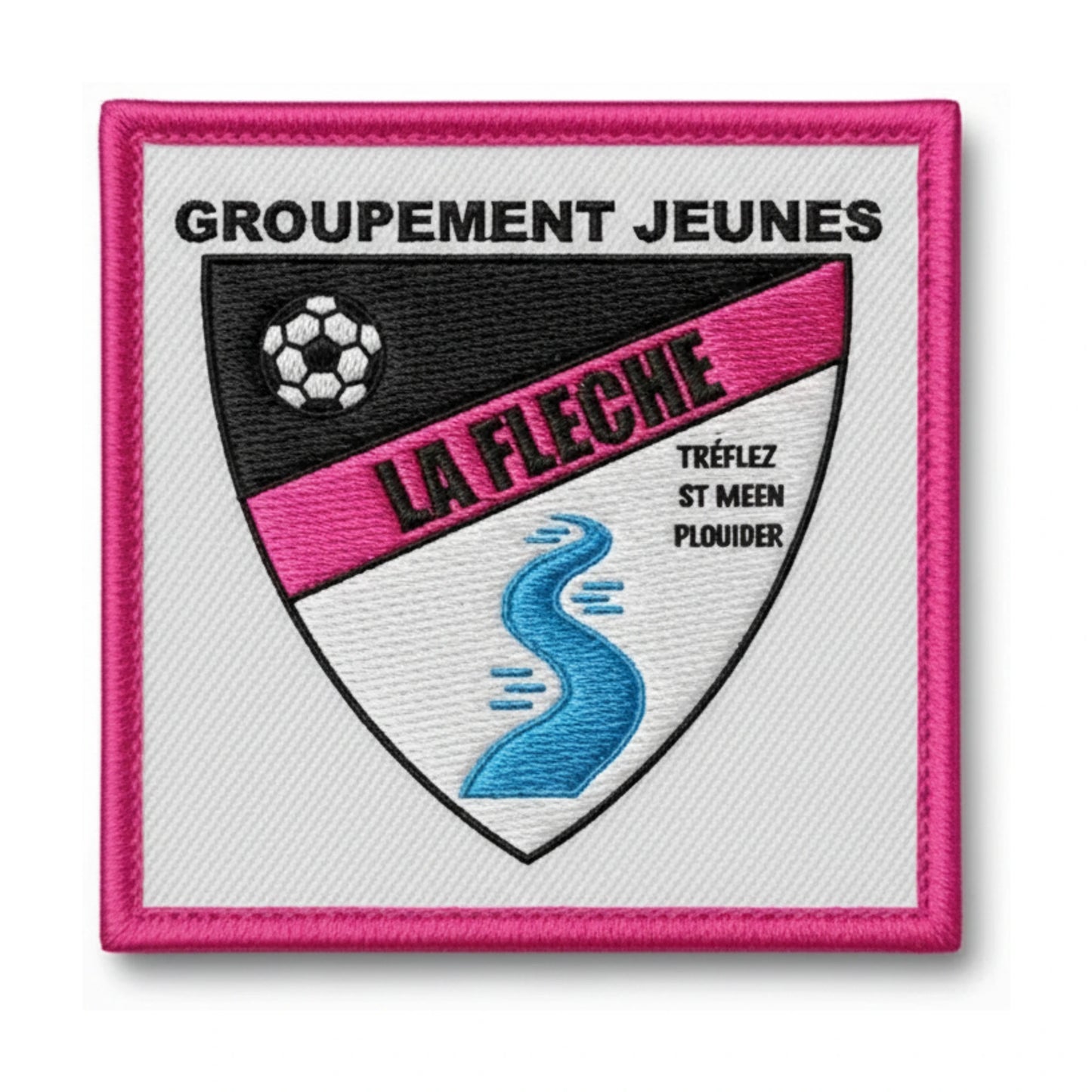 Patch brodé GROUPEMENT JEUNES LA FLÈCHE ST MEEN Football logo
