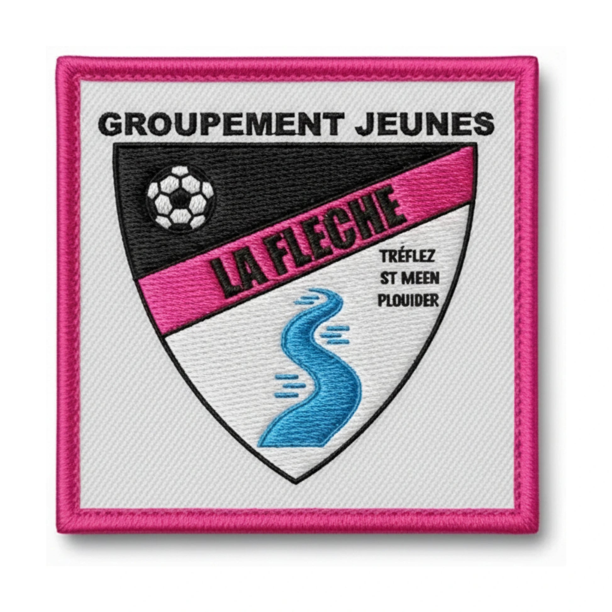 Patch brodé GROUPEMENT JEUNES LA FLÈCHE ST MEEN Football logo