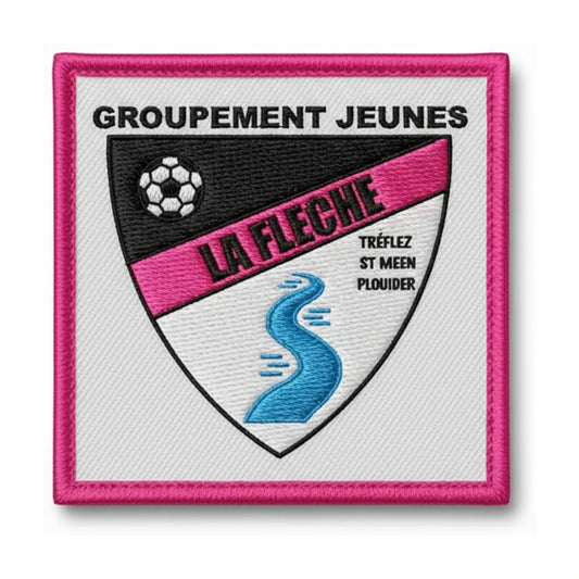 Patch brodé GROUPEMENT JEUNES LA FLÈCHE ST MEEN Football logo