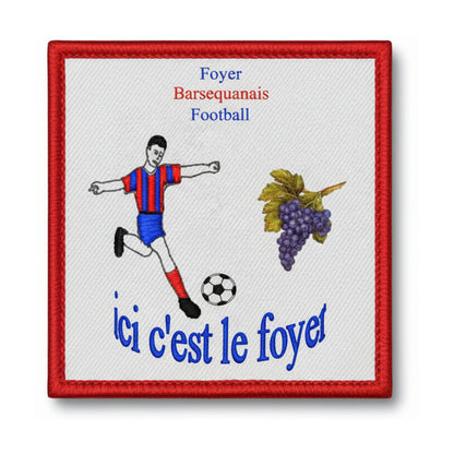 Patch brodé Foy Barsequanais F Football logo