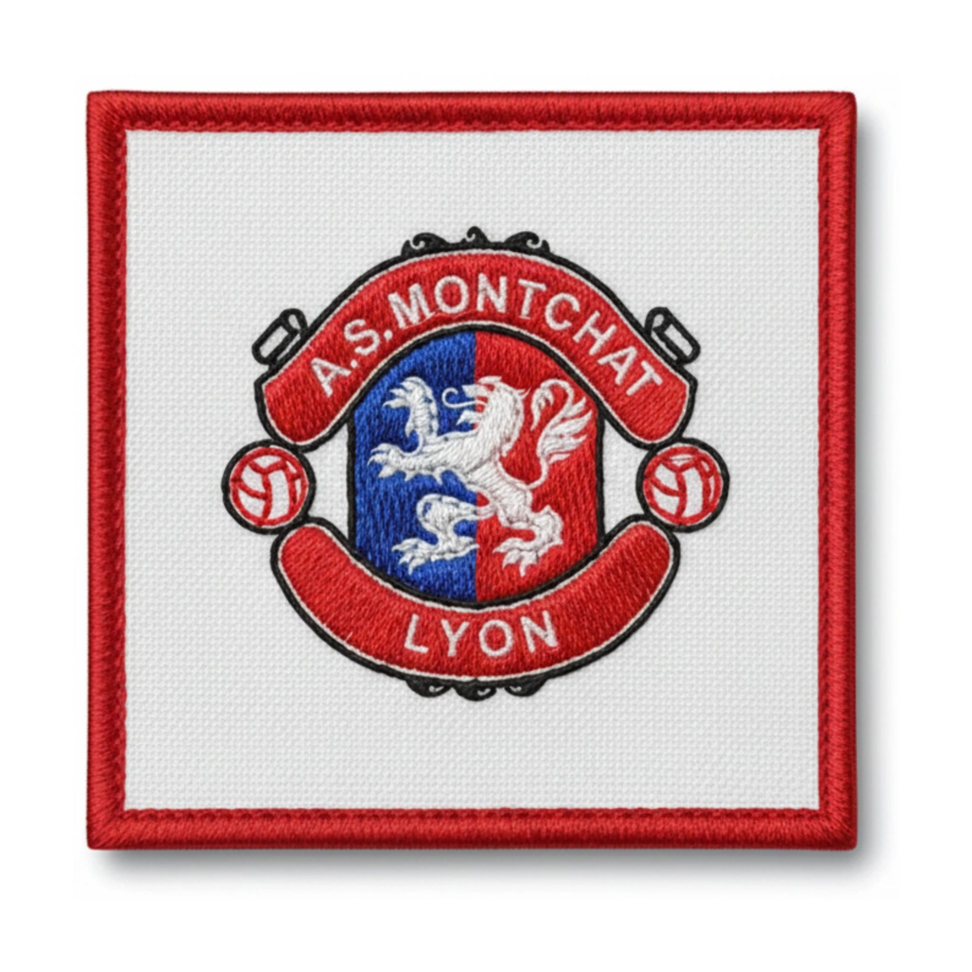 Patch brodé A.S. DE MONTCHAT LYON Football logo