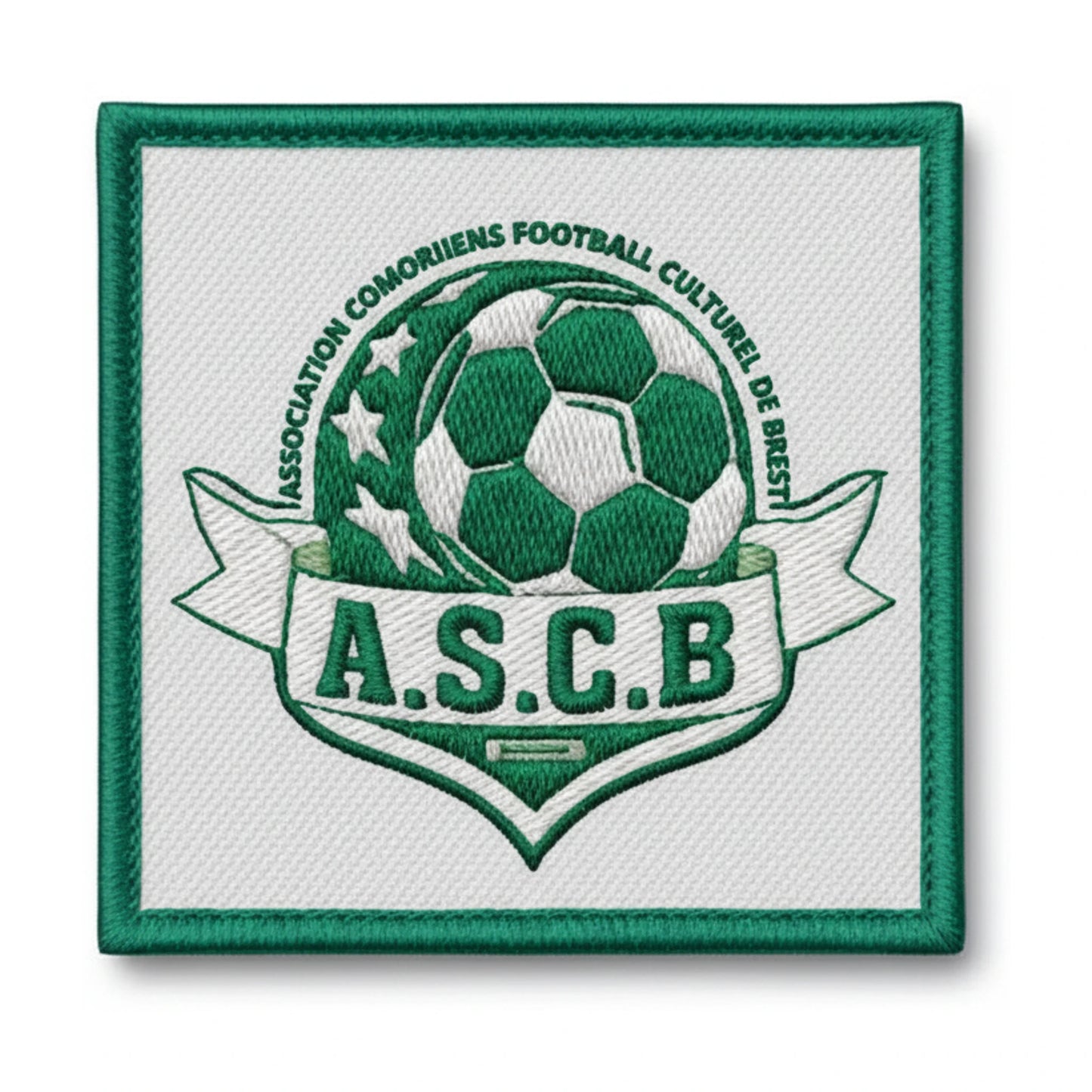 Patch brodé ASSOCIATION COMORIENS FOOTBALL CULTUREL DE BREST Football logo