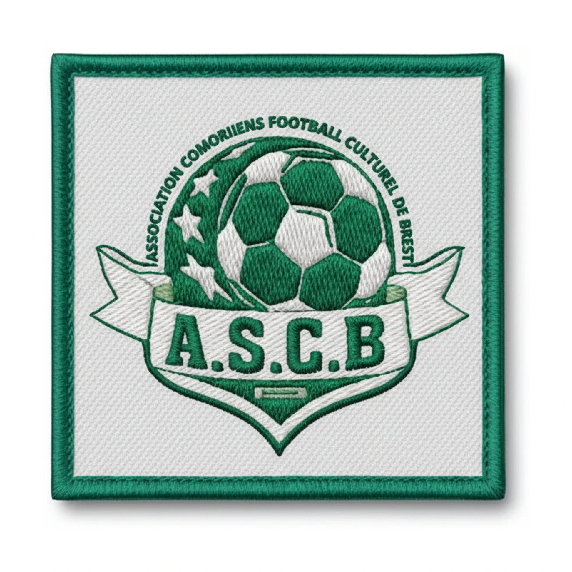 Patch brodé ASSOCIATION COMORIENS FOOTBALL CULTUREL DE BREST Football logo