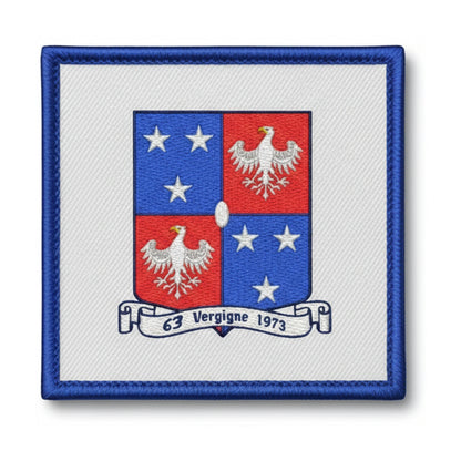 Patch brodé C Des J Vergigny F Football logo
