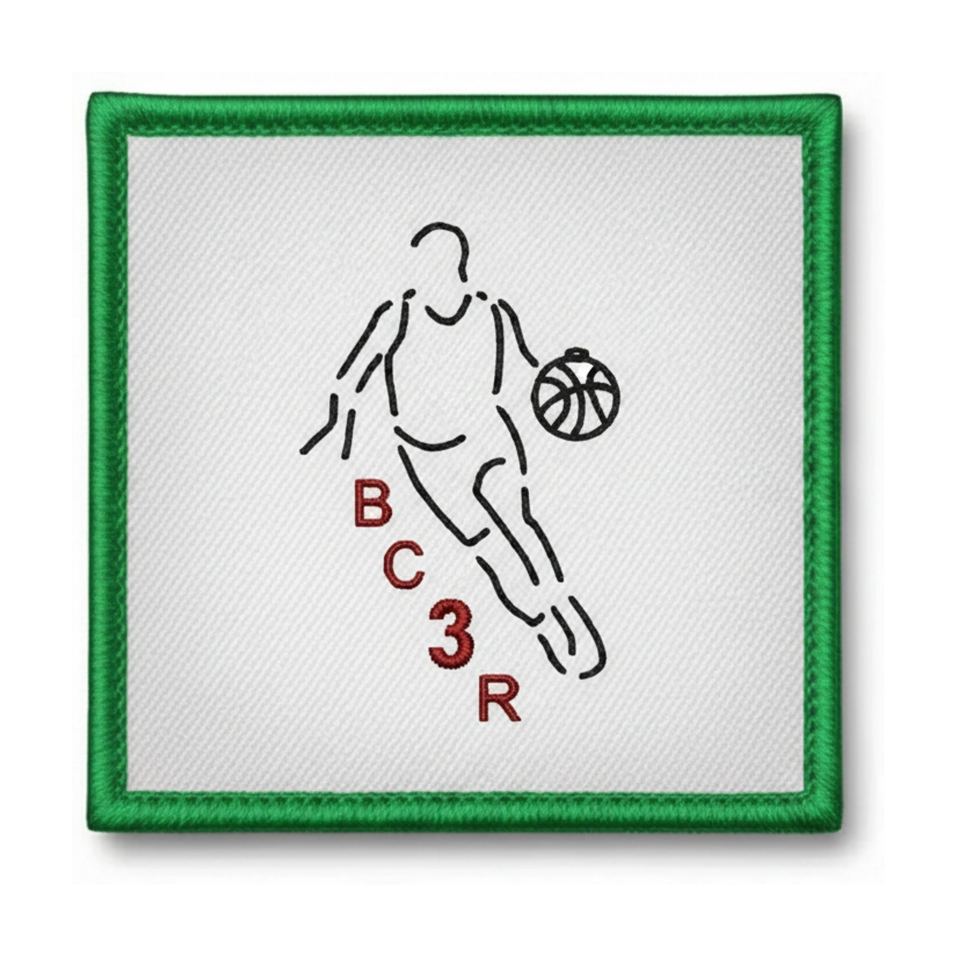 Patch brodé Basket Club 3 Rivières (BC3R) Basketball logo