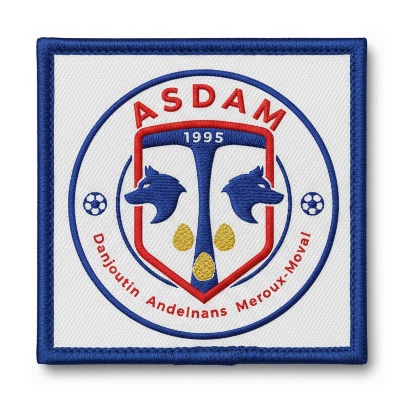 Patch brodé A.S. DANJOUTIN ANDELNANS MEROUX Football logo