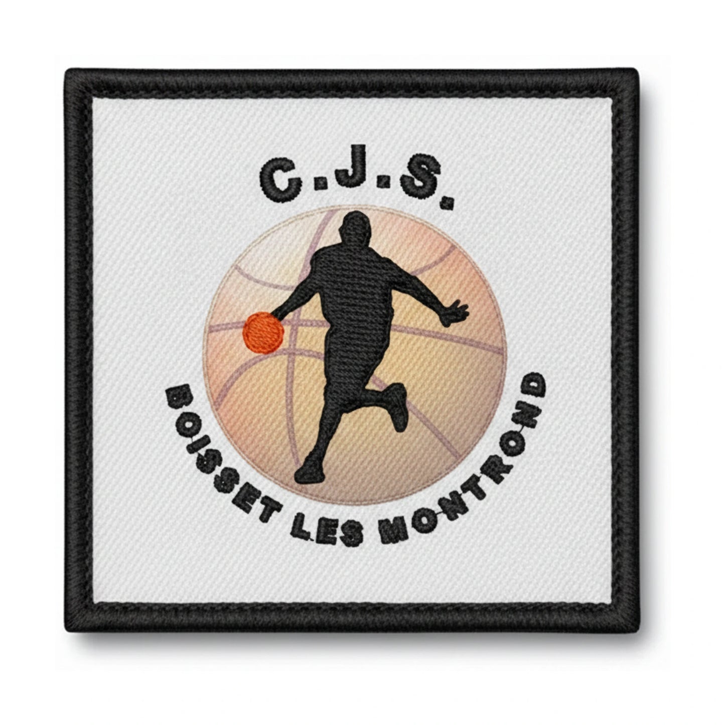 Patch brodé Boisset les Montrond Cjs Basketball logo