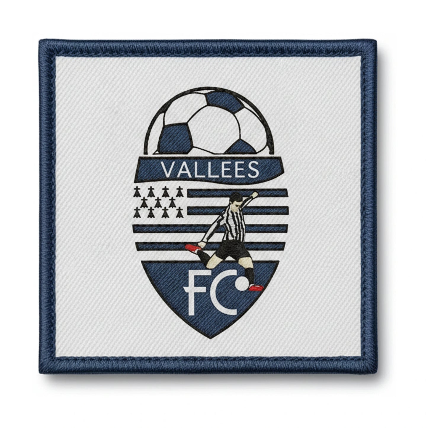 Patch brodé LES VALLEES FOOTBALL CLUB Football logo