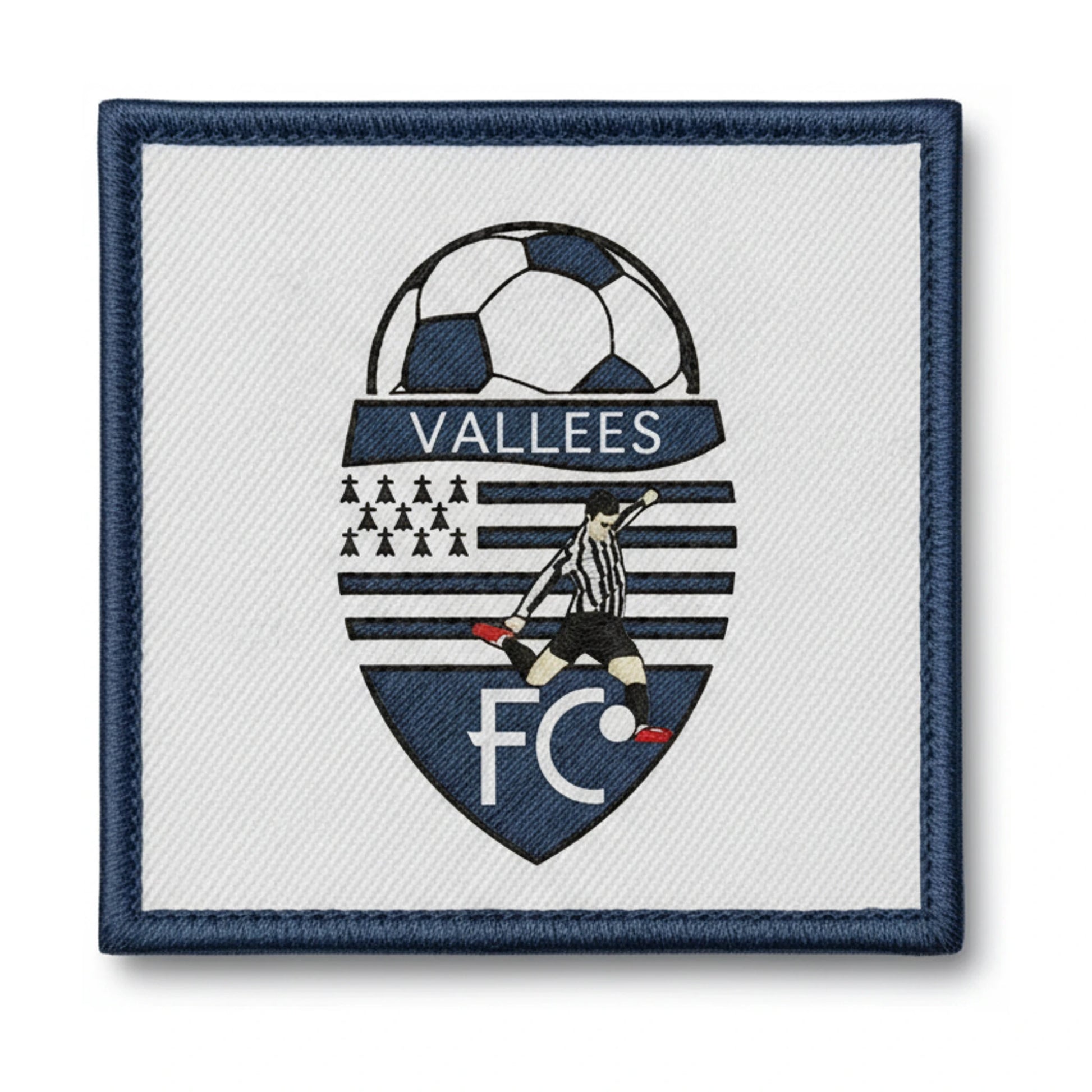Patch brodé LES VALLEES FOOTBALL CLUB Football logo