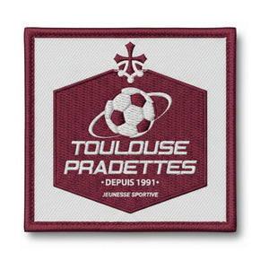 Patch brodé JS Toulouse Pradettes Football logo