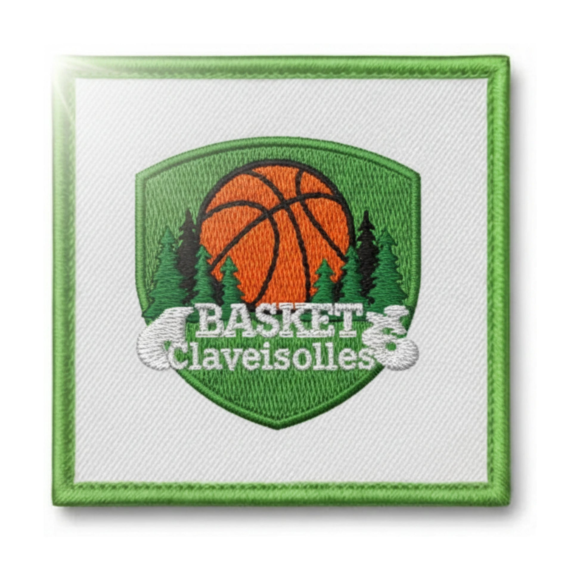 Patch brodé AS Claveisolles Basketball logo