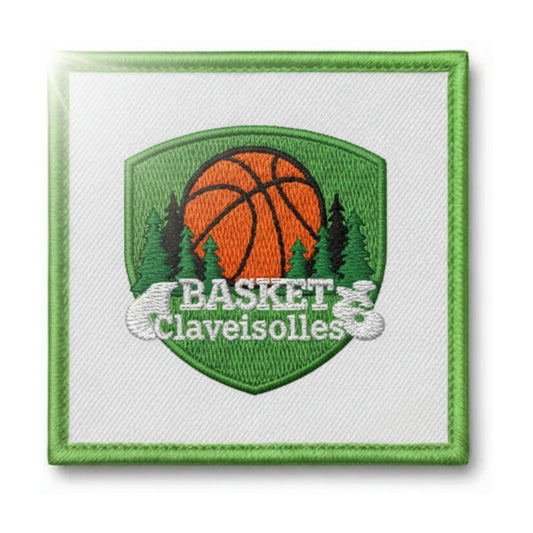 Patch brodé AS Claveisolles Basketball logo