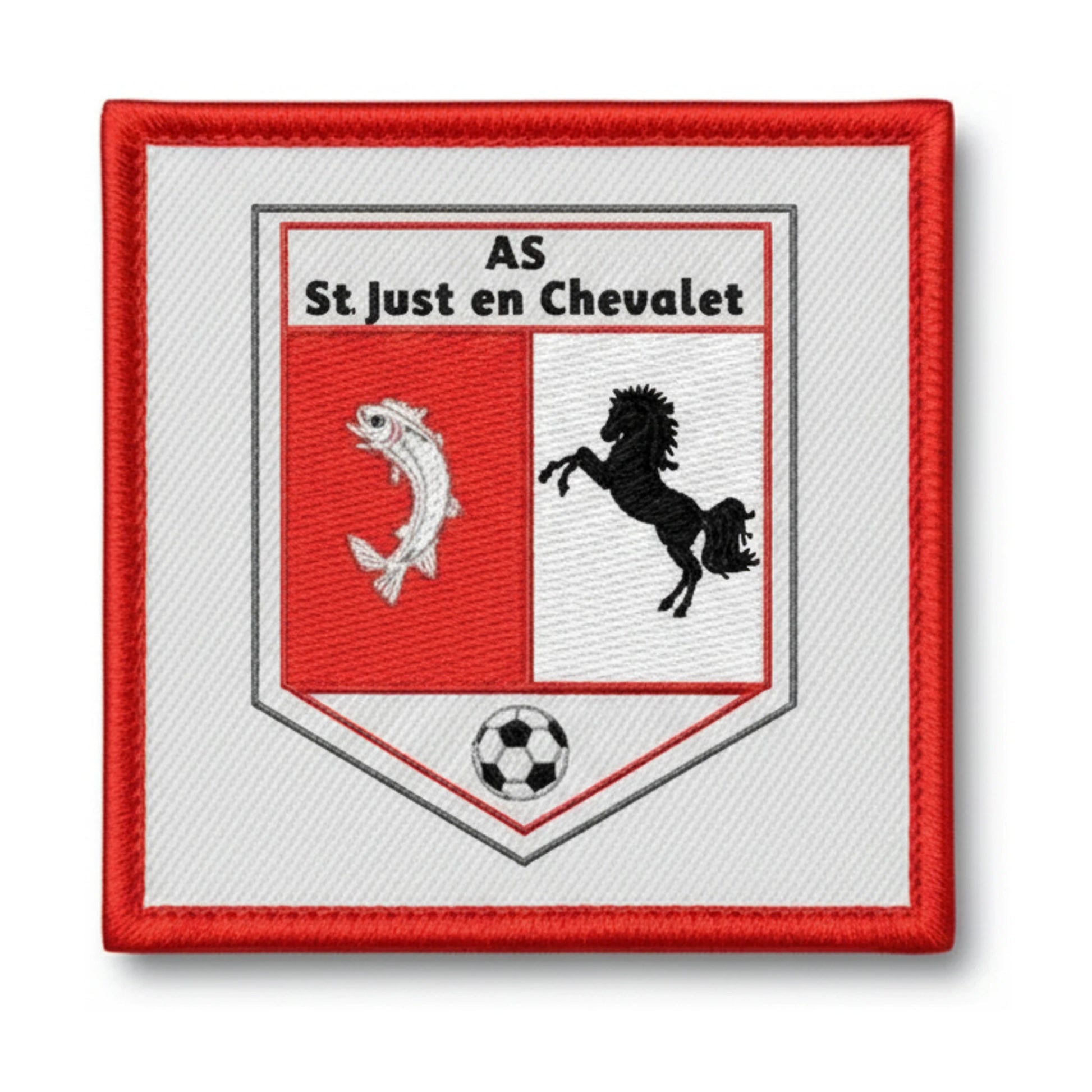 Patch brodé A.S. ST JUST EN CHEVALET Football logo