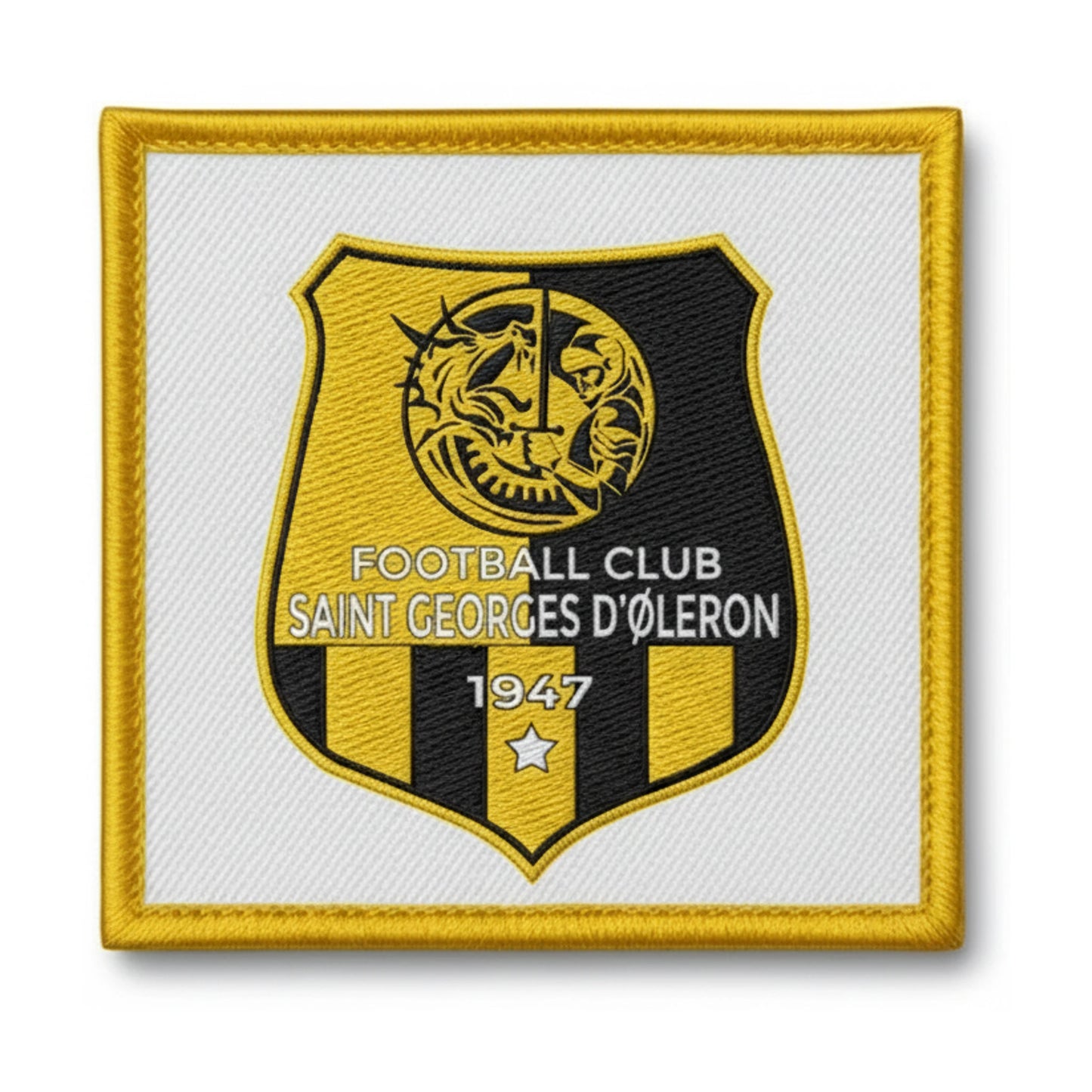 Patch brodé CS St Georges D Oleron Football logo