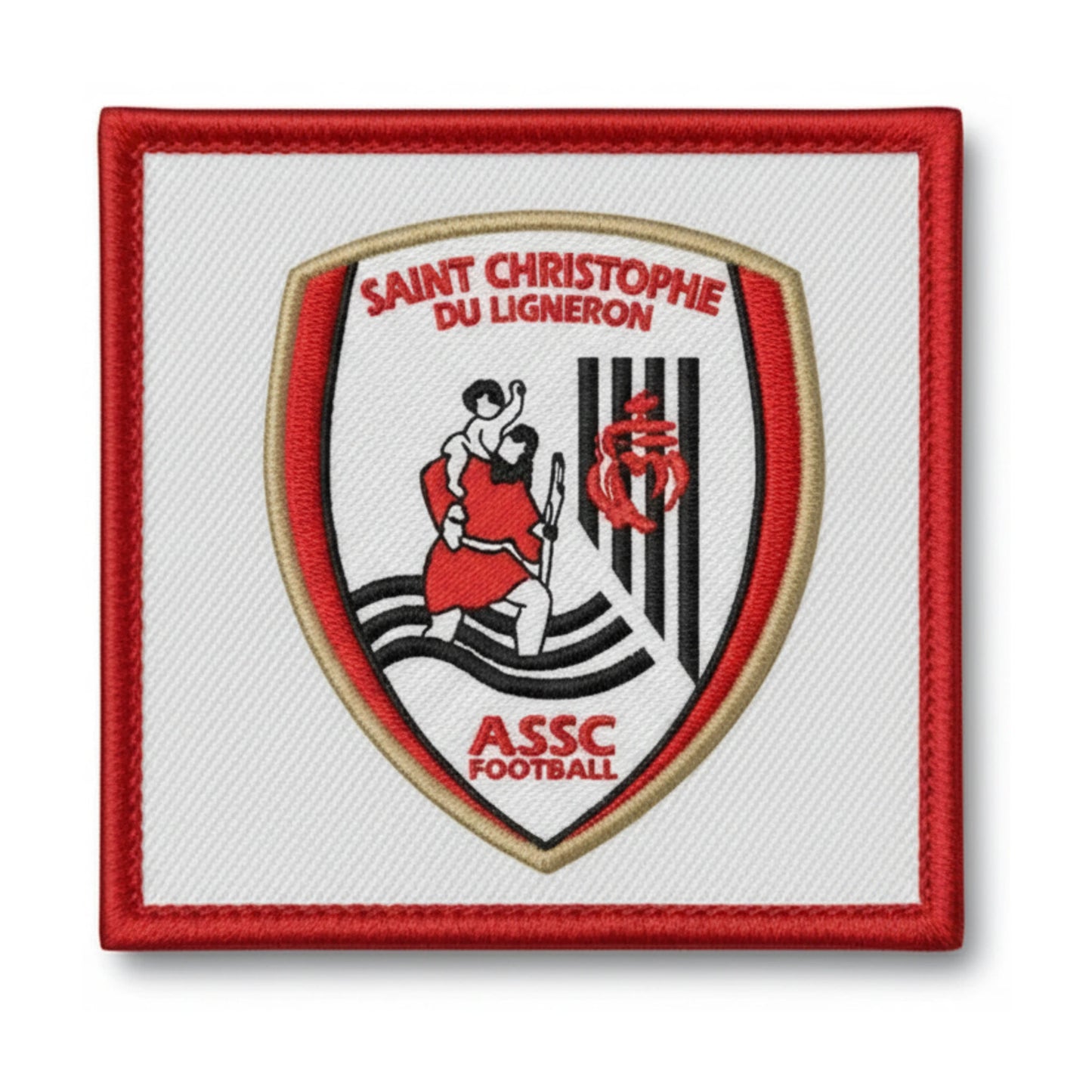 Patch brodé A.S. ST CHRISTOPHE Football logo