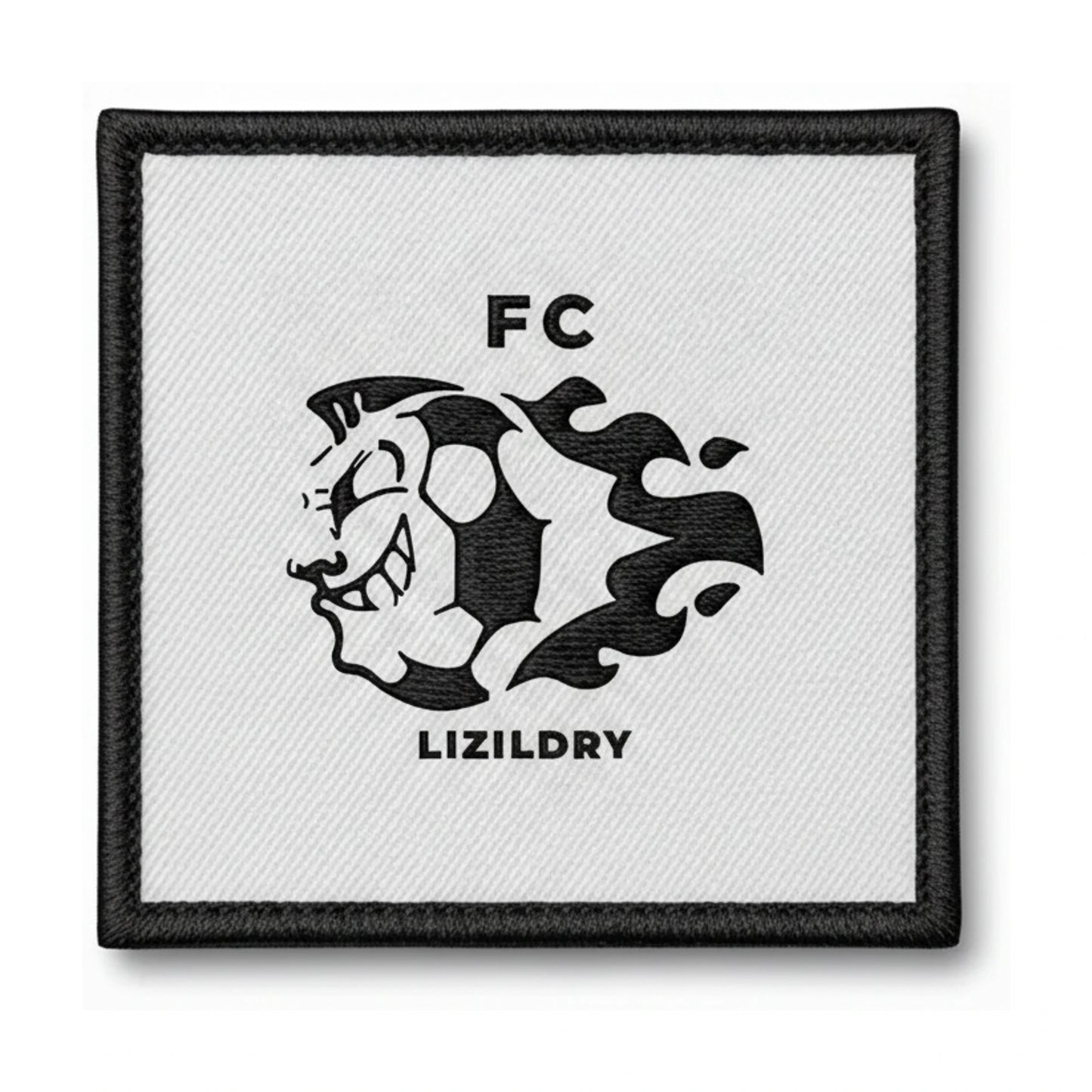 Patch brodé F. C.DU LIZILDRY PLOUGRESCANT Football logo