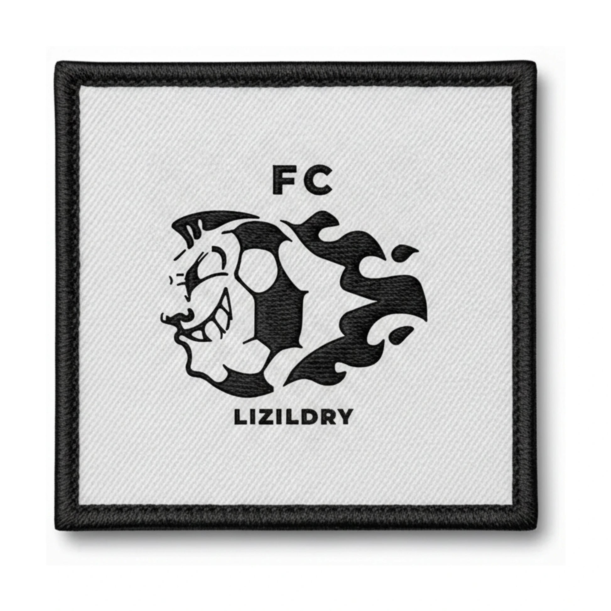 Patch brodé F. C.DU LIZILDRY PLOUGRESCANT Football logo