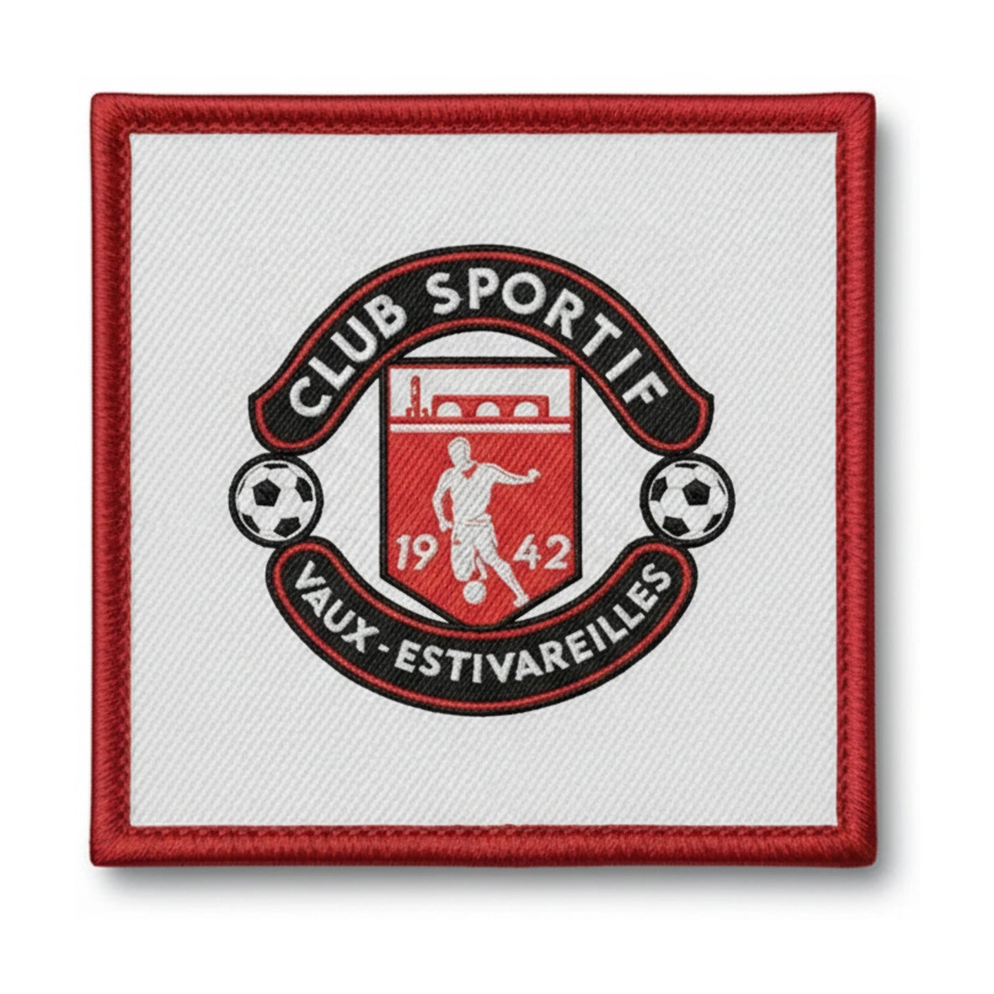 Patch brodé CS De Vaux Estivareilles Football logo