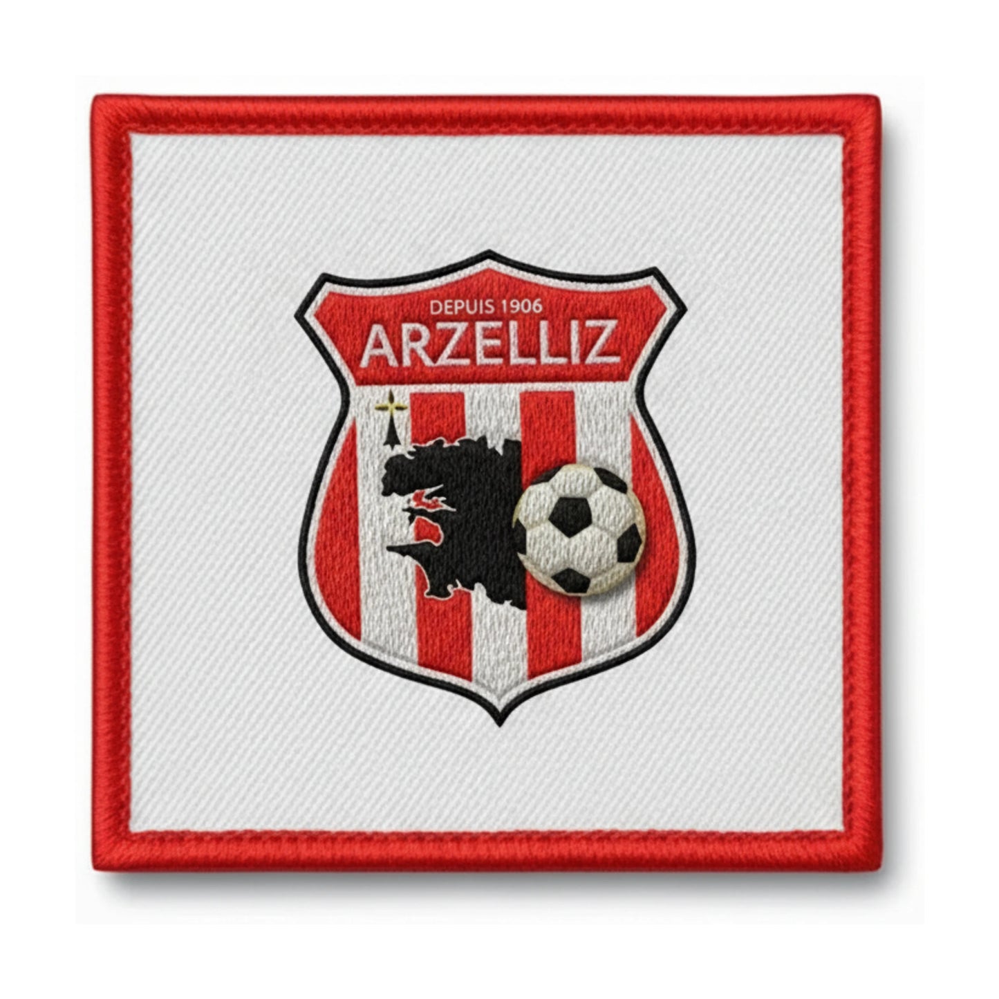 Patch brodé Arzelliz Ploudalmezeau Football logo
