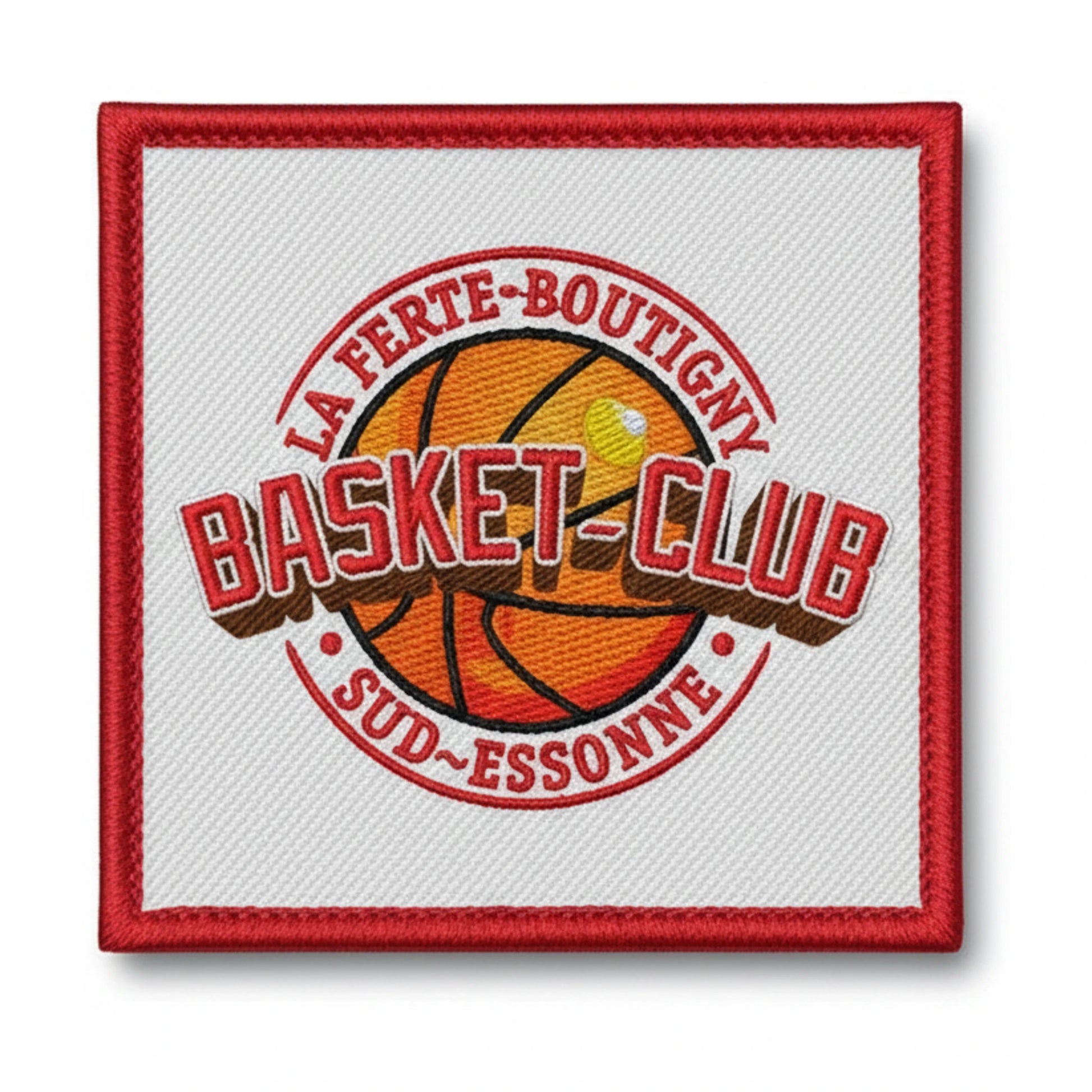 Patch brodé BC la Ferte Sud Essonne Basketball logo