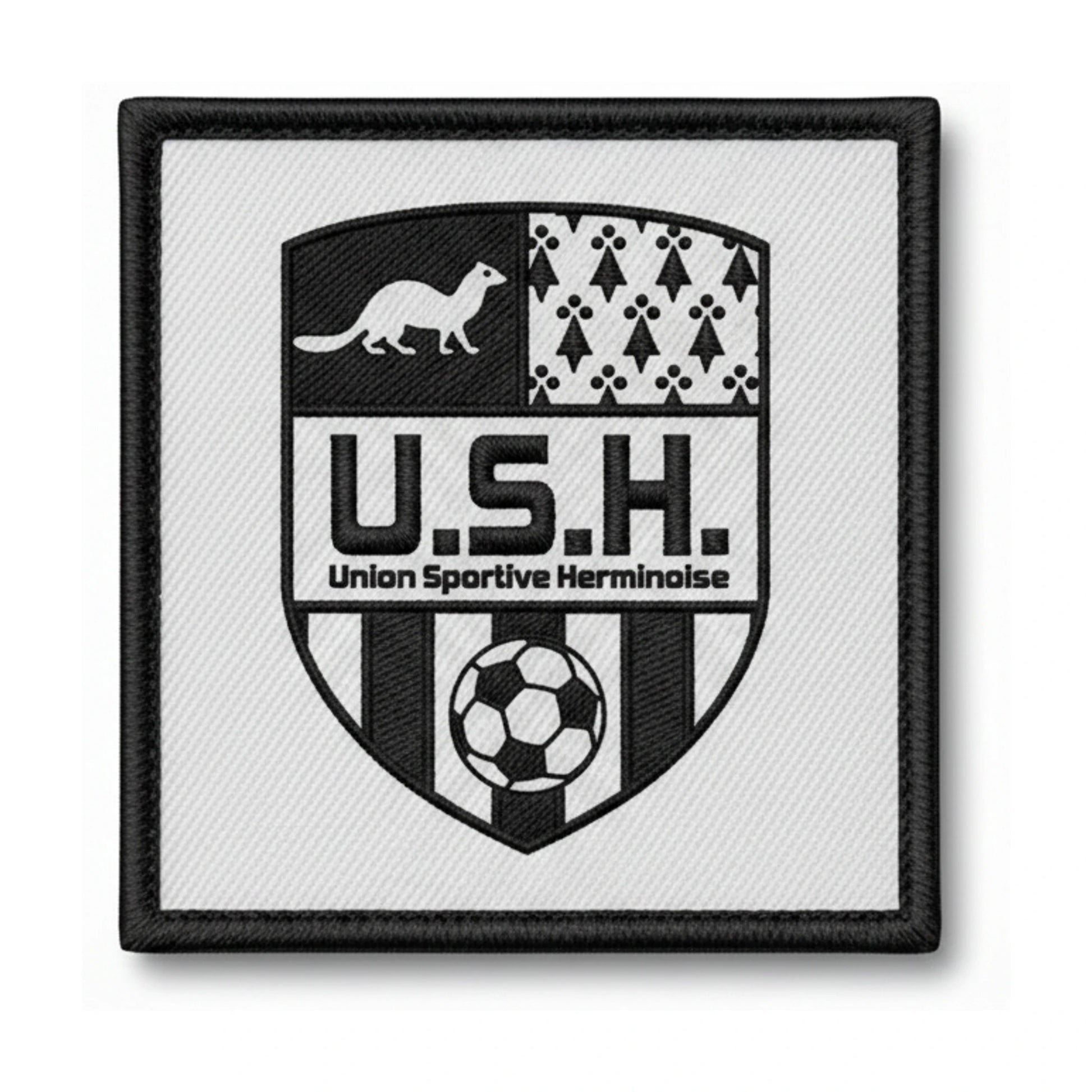 Patch brodé US Herminoise Football logo