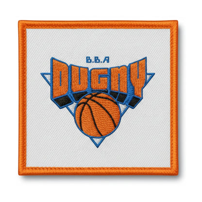 Patch brodé Association Sportive de Basket-Ball de Dugny Basketball logo