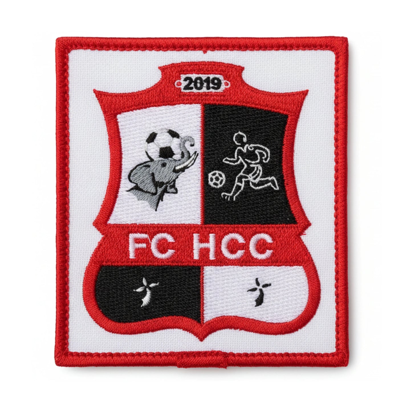 Patch brodé FOOTBALL CLUB HERMITAGE CHAPELLLE CINTRE Football logo