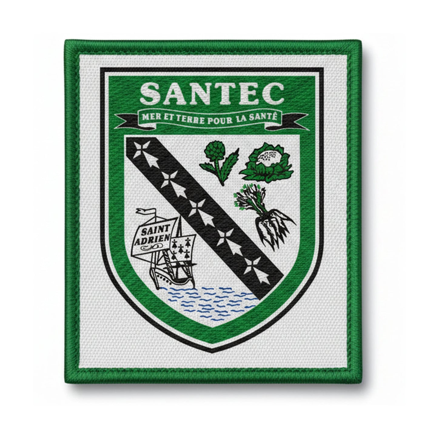 Patch brodé A.S. SANTEC Football logo