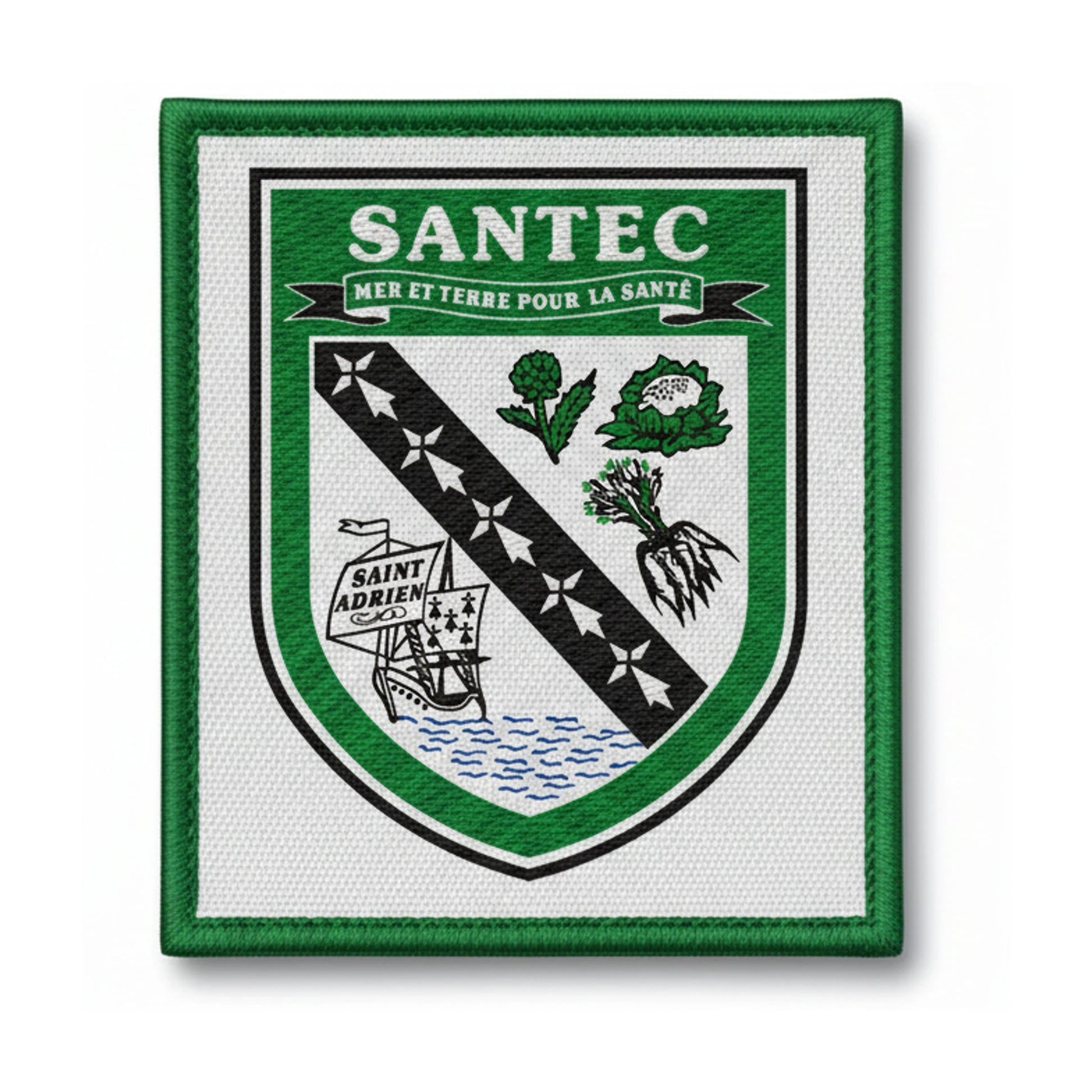 Patch brodé A.S. SANTEC Football logo
