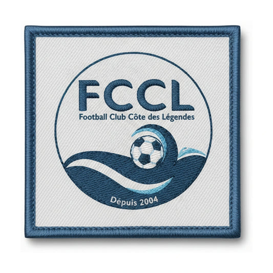 Patch brodé FC COTE LEGENDES KERLOUAN PLOUNEOUR TREZ BRIGNOGAN Football logo