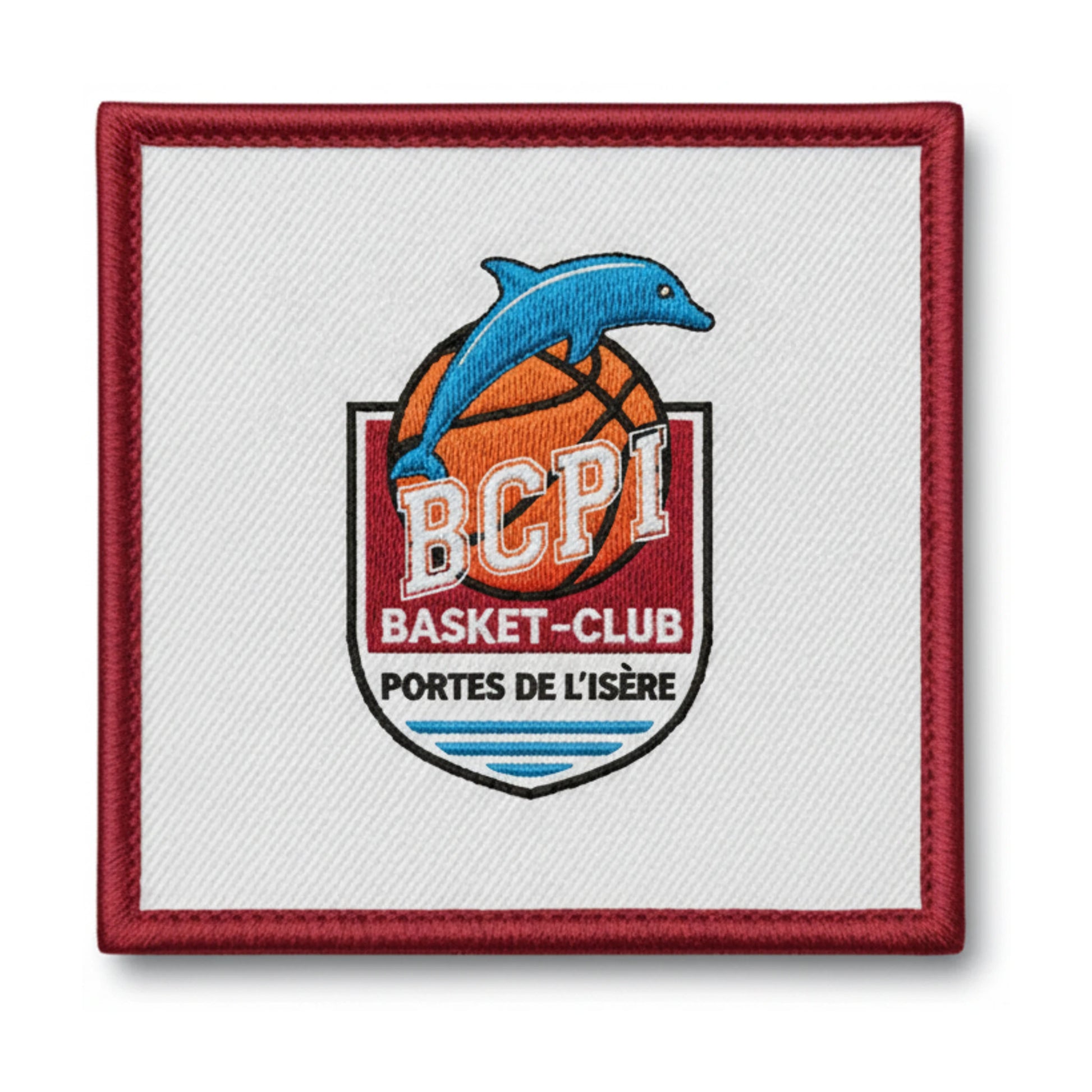 Patch brodé Basket Club des Portes de l'Isere Basketball logo