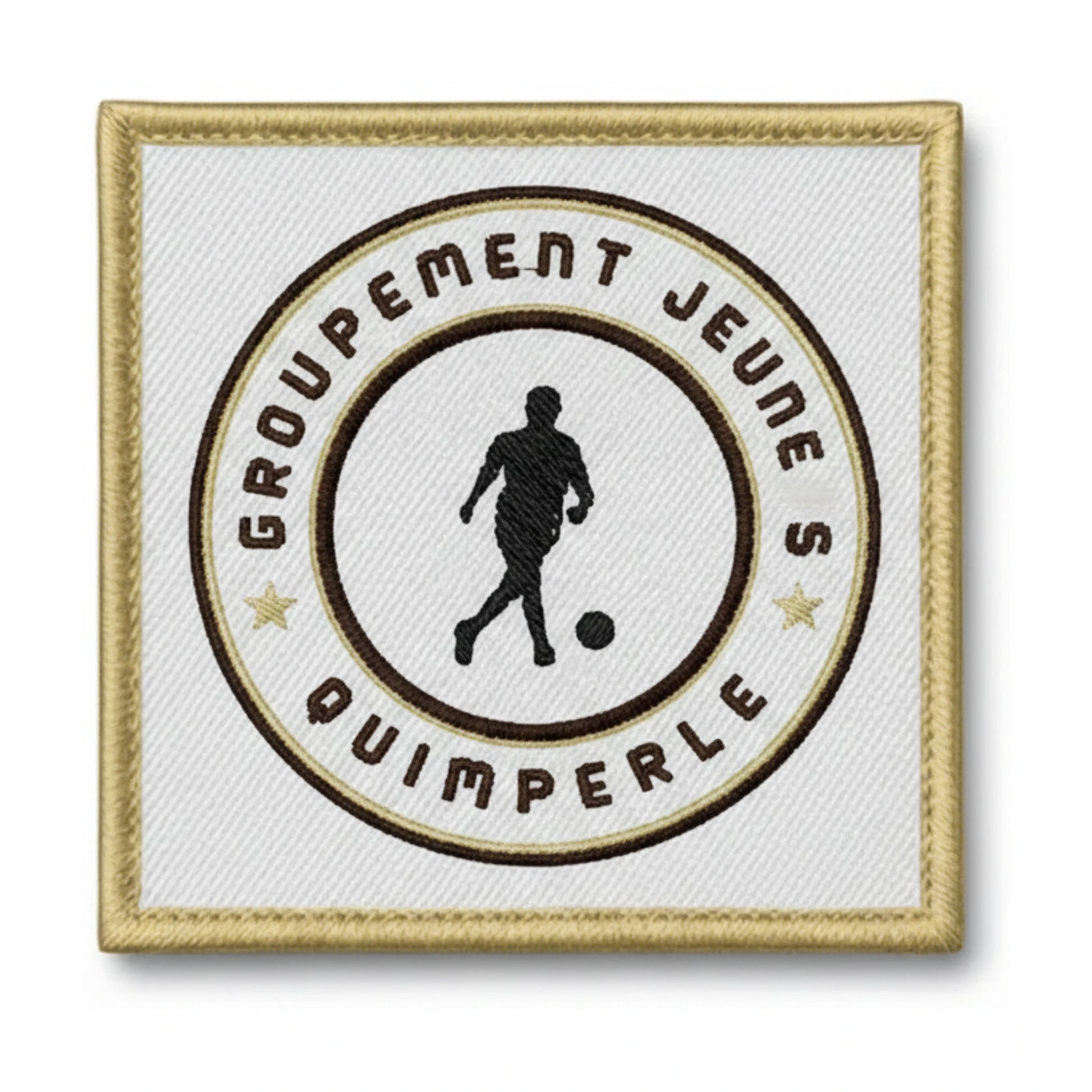 Patch brodé GROUPEMENT DE JEUNES DE QUIMPERLE Football logo