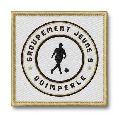 Patch brodé GROUPEMENT DE JEUNES DE QUIMPERLE Football logo