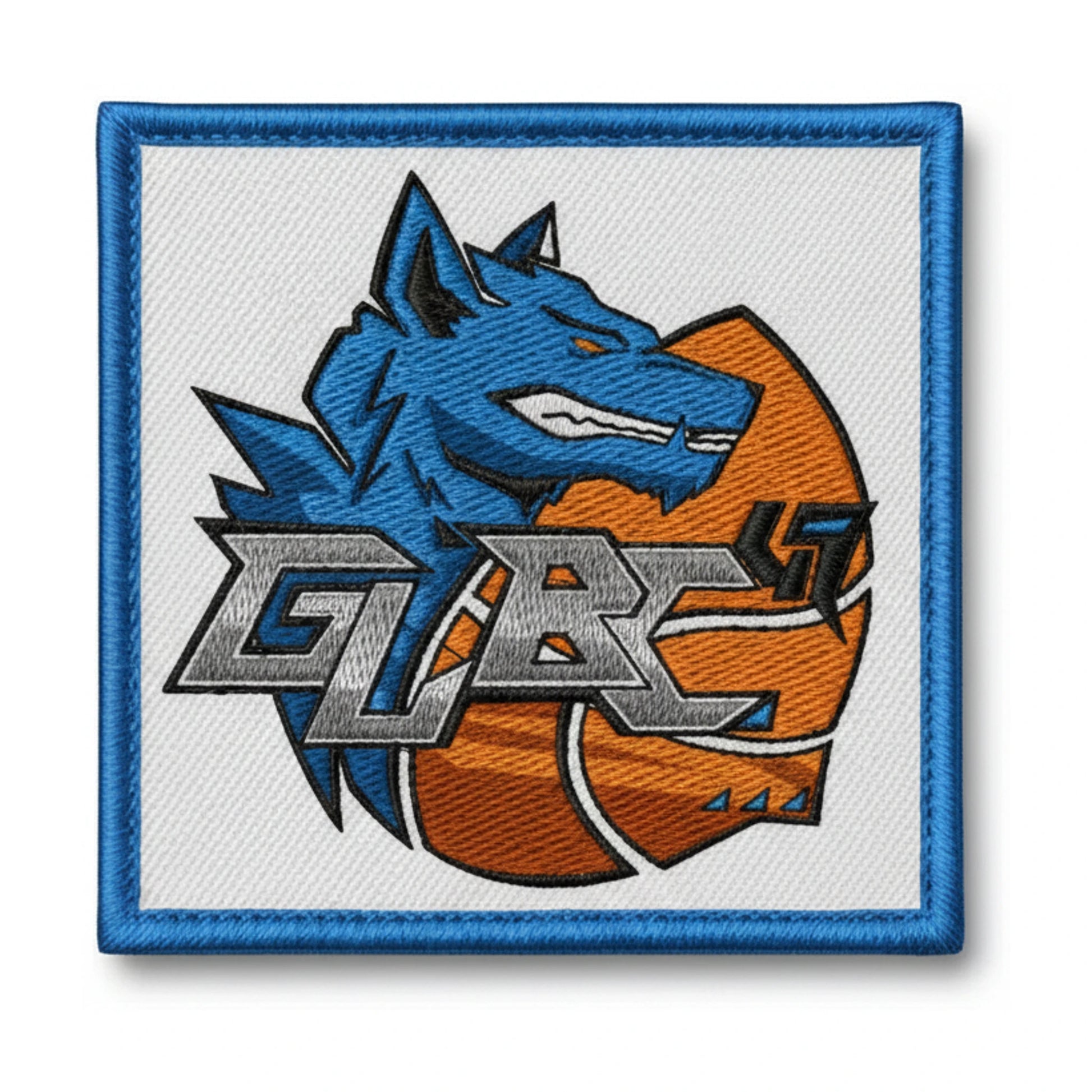 Patch brodé Garennes Loire Basket Club 49 - Glbc 49 Basketball logo