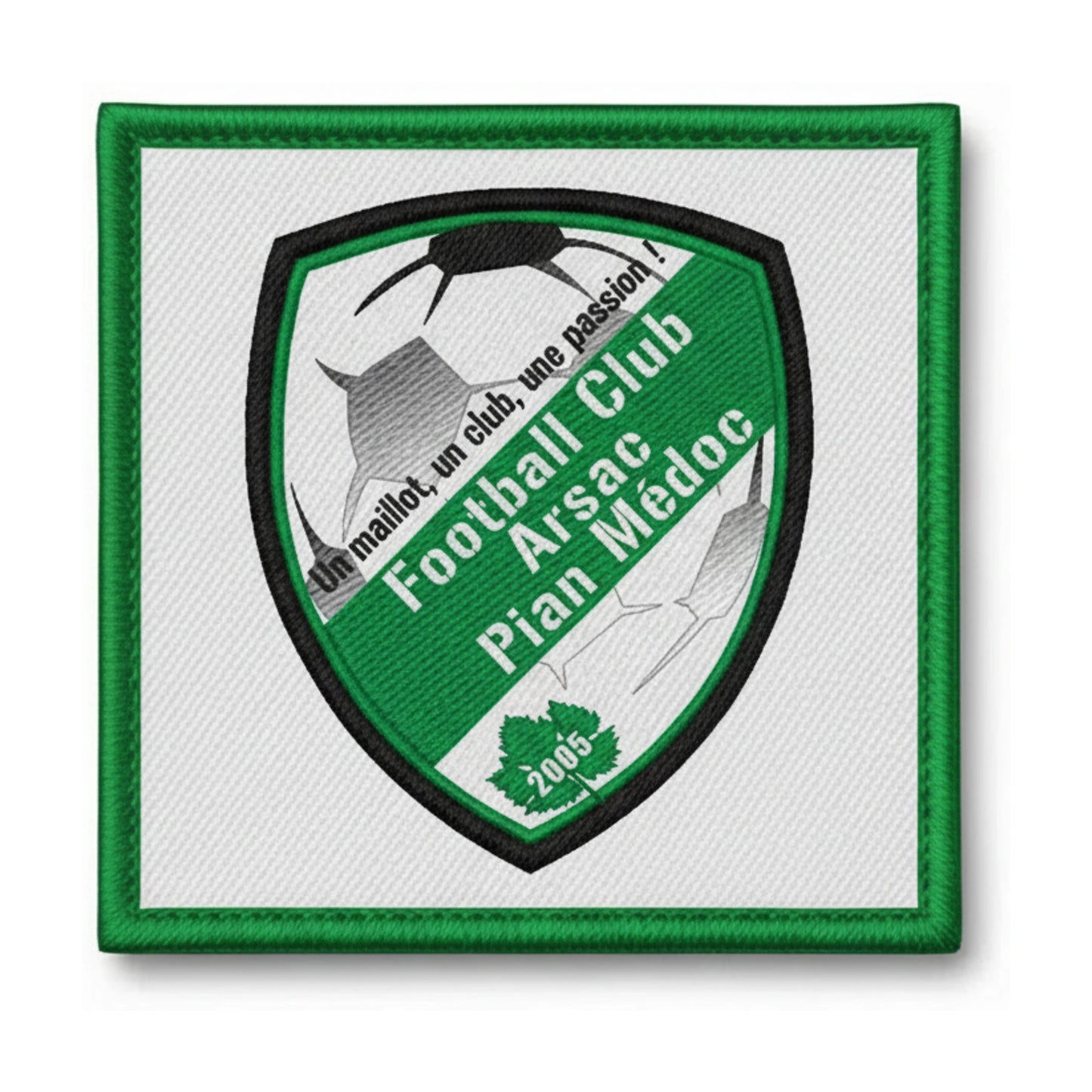 Patch brodé FC Arsac Lepian Medoc Football logo