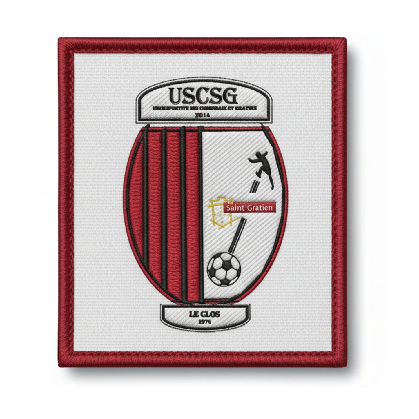 Patch brodé UNION SPORTIVE DES COMMUNAUX DE ST GRATIEN Football logo