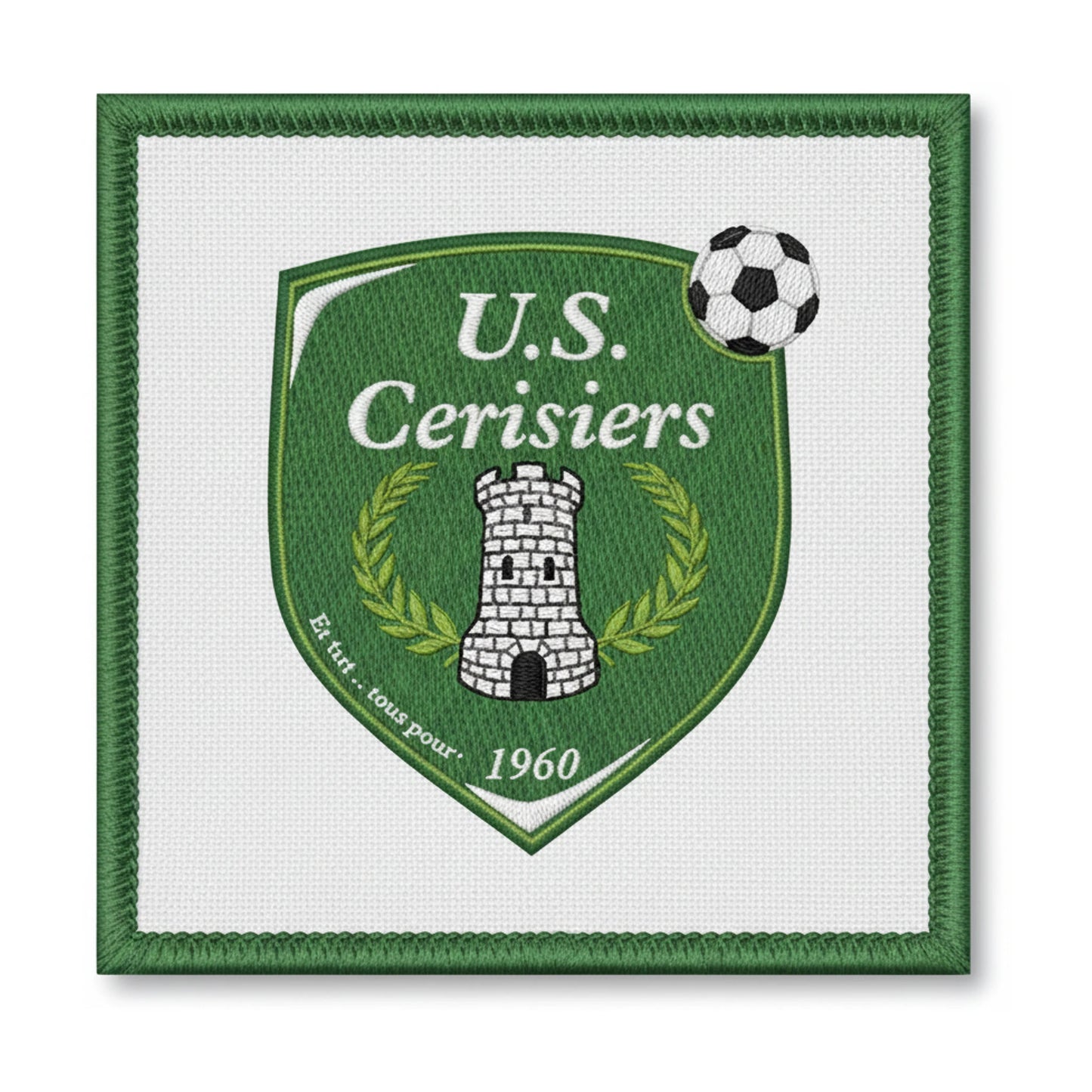 Patch brodé U.S. DE CERISIERS Football logo