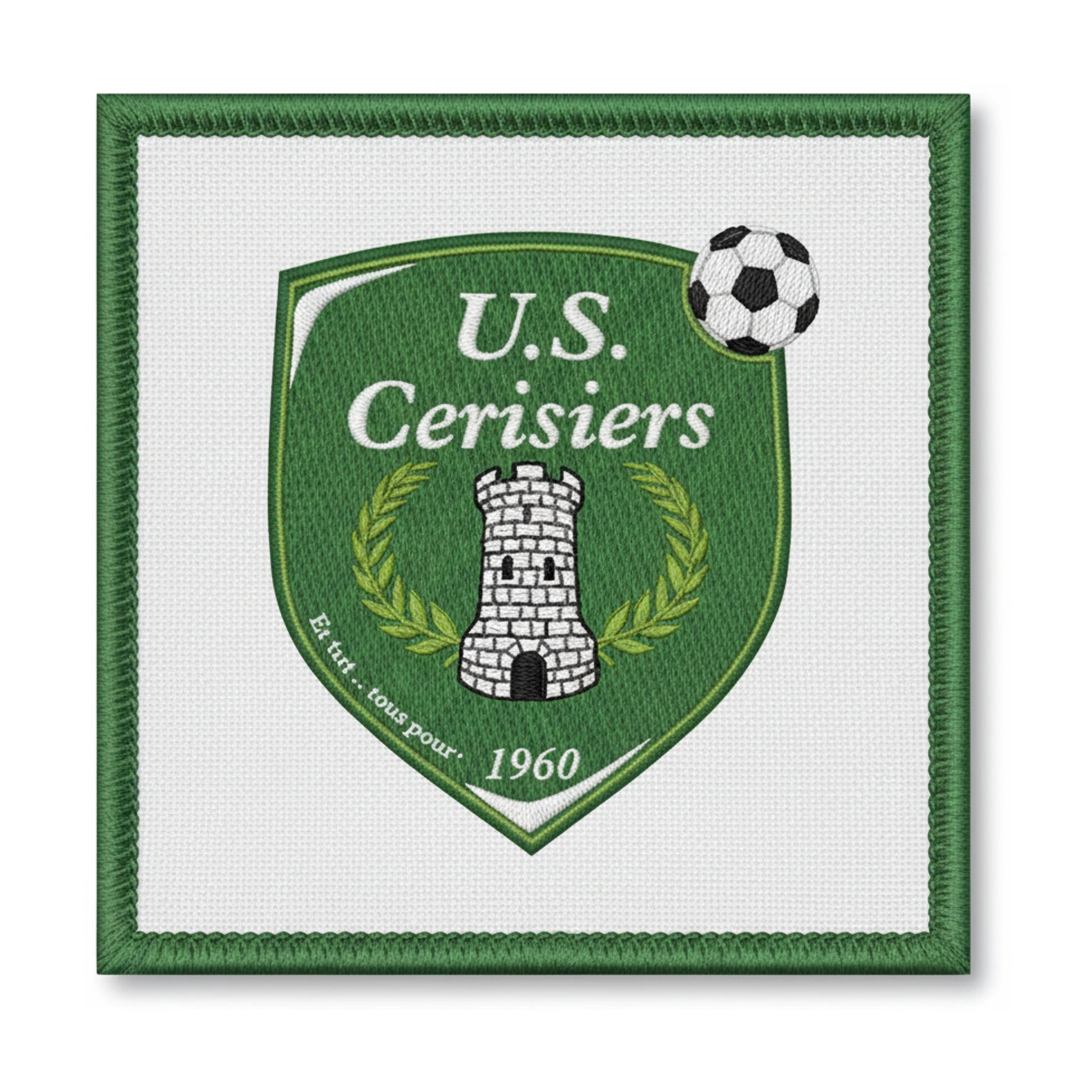 Patch brodé U.S. DE CERISIERS Football logo